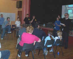 Handing out Awards after the Event