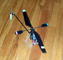 A radio controlled helicopter that was at the event.