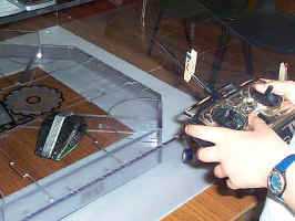 Radio Controlling his Machine of Death